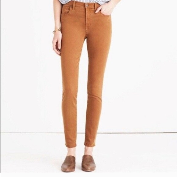 Madewell 9” High Rise Sateen Skinny Jeans - Picture 1 of 6